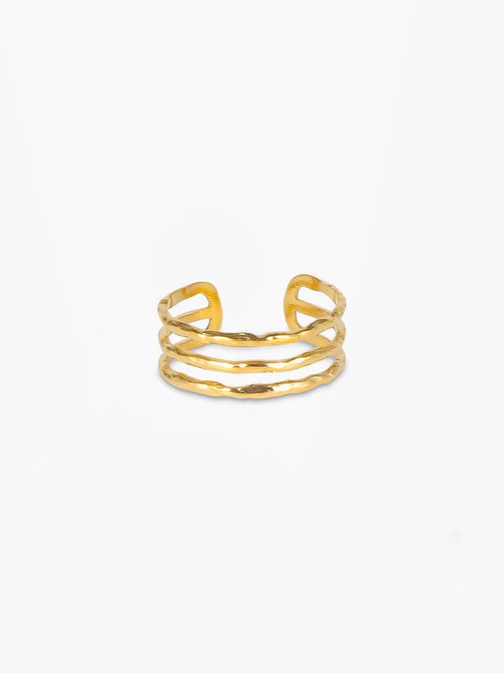 Silla Triple Ring - Gold Plated