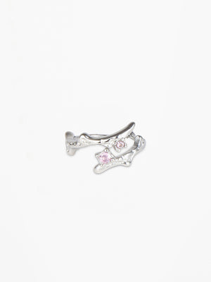 Rosa Double Stone Ring - Stainless Steel