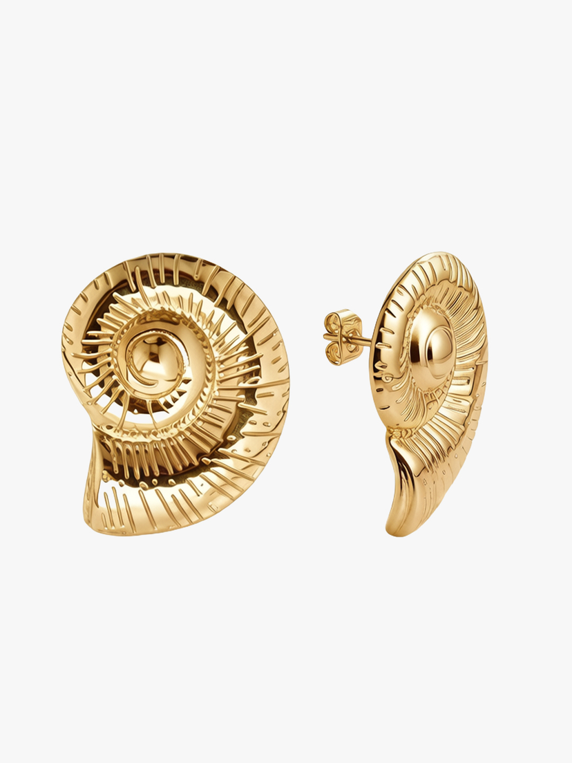 Ivanna Shell Earrings - Gold Plated