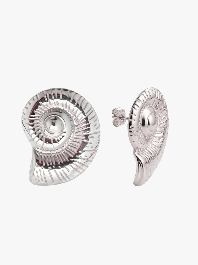 Ivanna Shell Earrings - Stainless Steel
