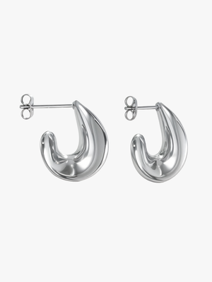 Diana Curved Earrings - Stainless Steel