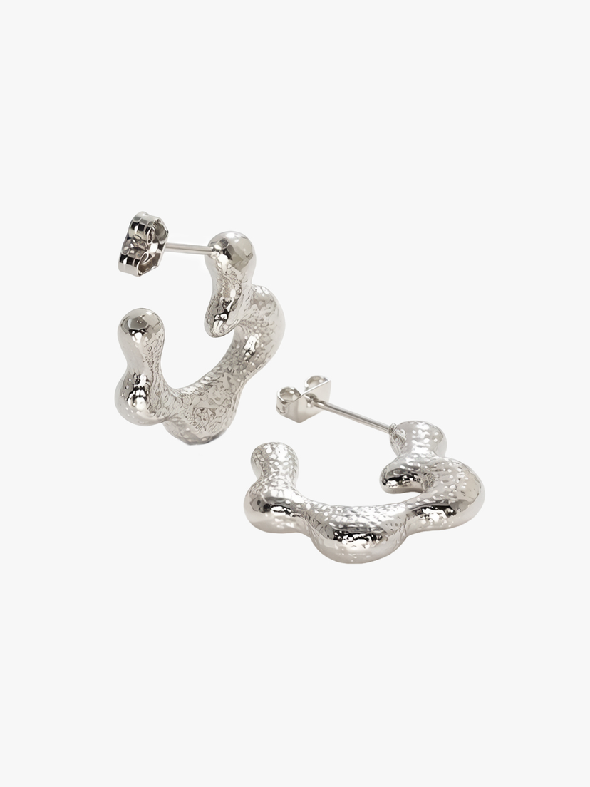 Mabel Liquid Earrings - Stainless Steel