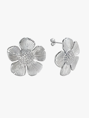Alessia Flower Earrings - Stainless Steel