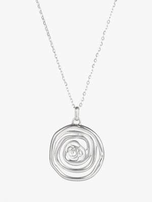 Rita Round Necklace - Stainless Steel