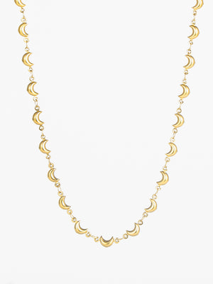 Moon Necklace - Gold Plated