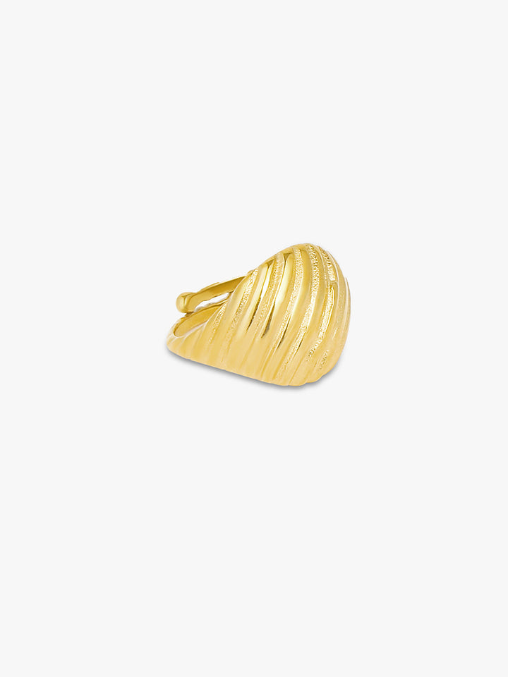 Signe Stroke Ring - Gold Plated