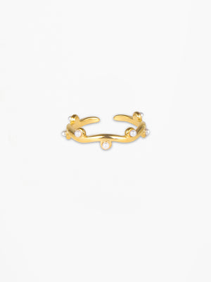 Emma Pearl Ring - Gold Plated