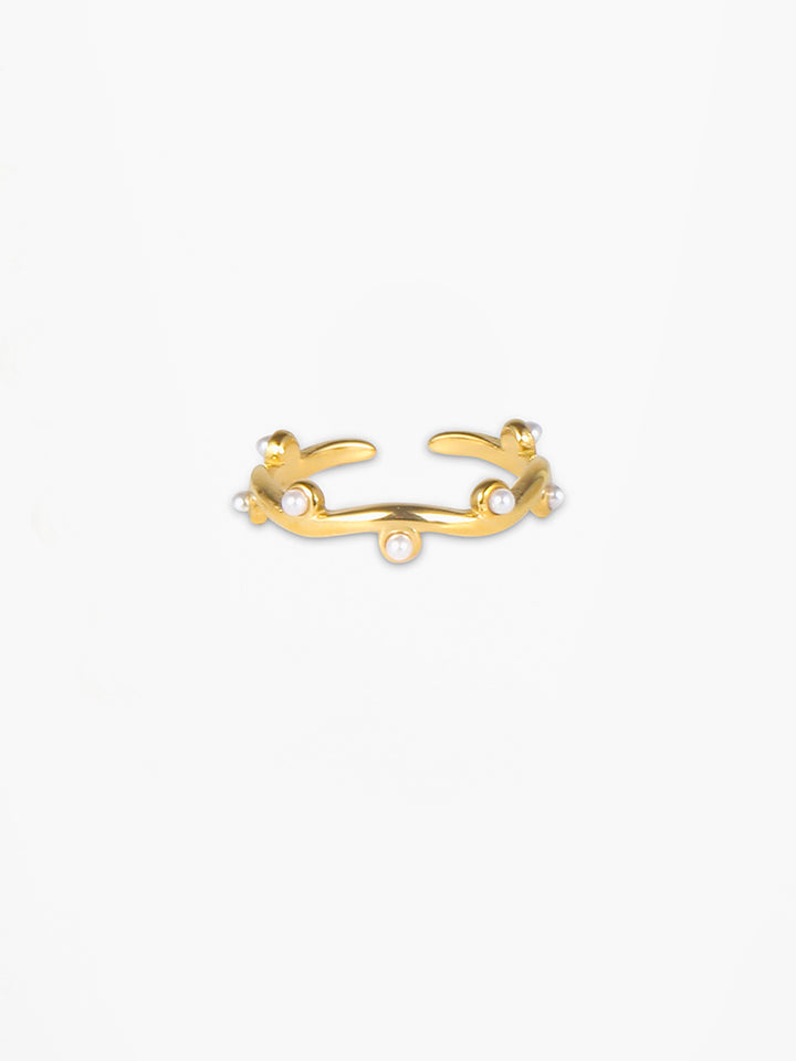 Emma Pearl Ring - Gold Plated