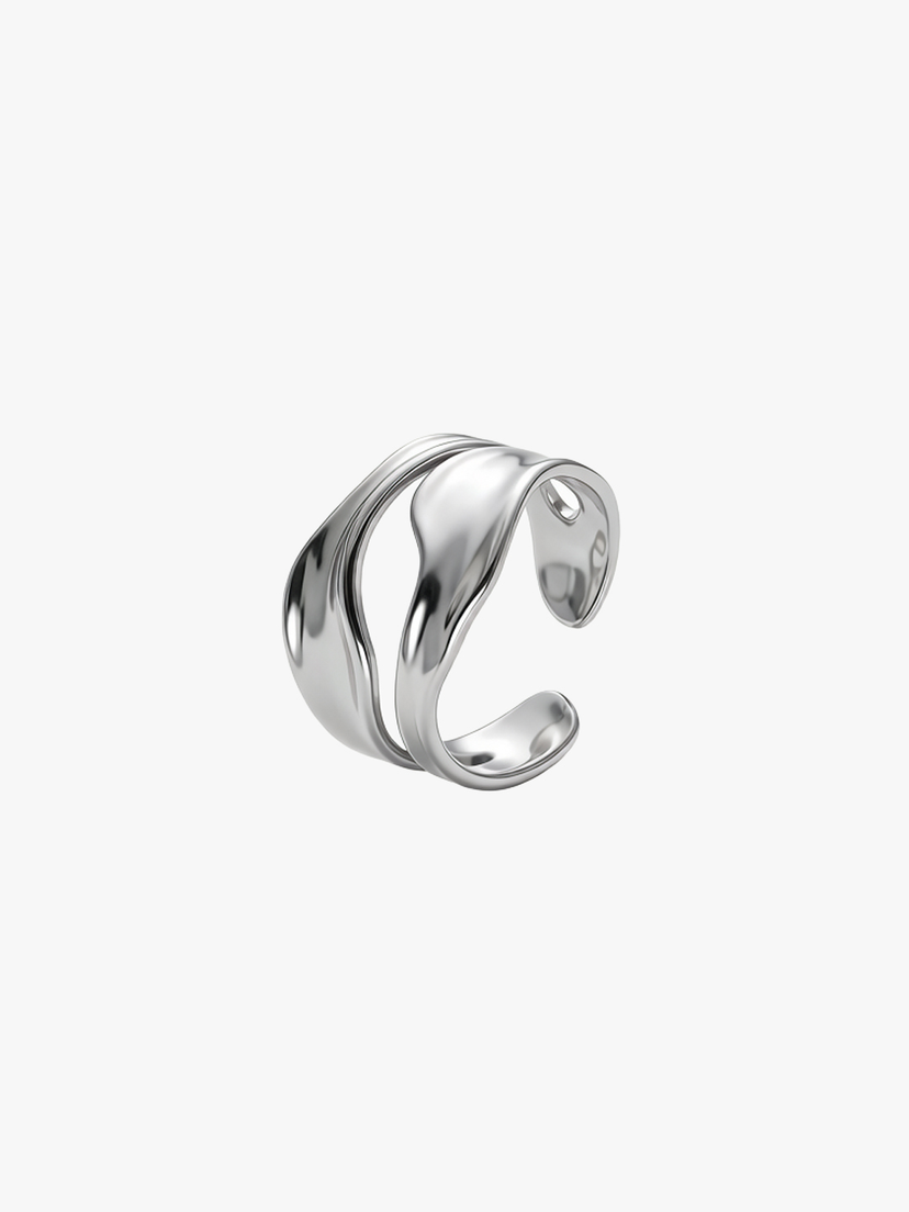 Scarlett Wave Ring - Stainless Steel
