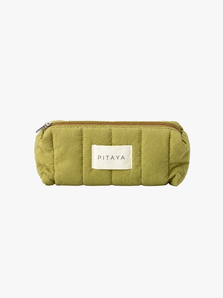 Small Triangle Makeup Bag - Avocado