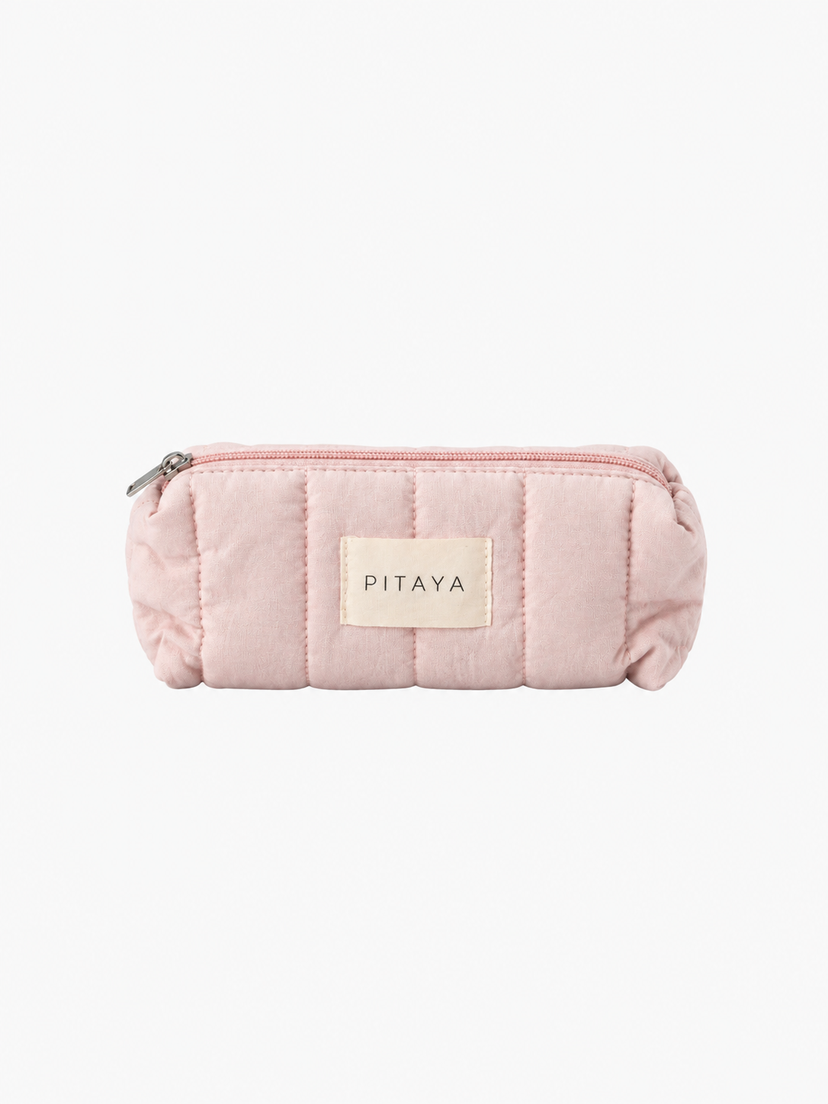 Small Triangle Makeup Bag - Light Pink