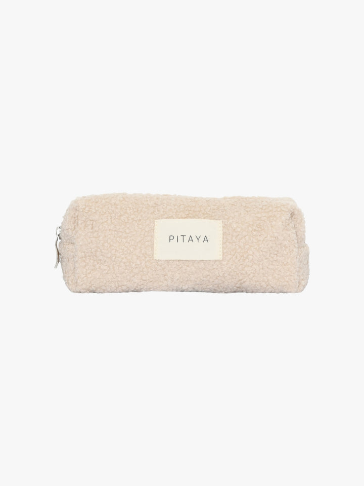 Teddy Makeup Bag Small - Beige