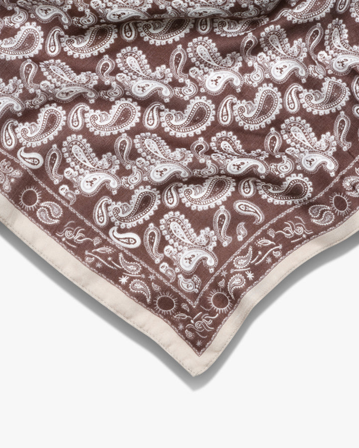 Vigga Paisley Bandana - Brown