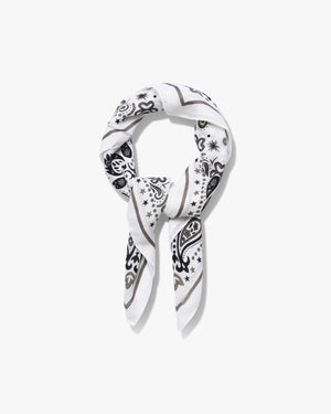 Vigga Paisley Bandana - White