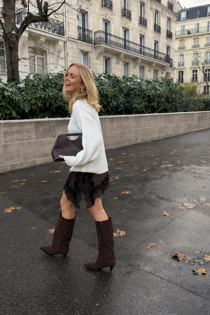 Ella Chunky Knit - White