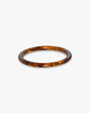 Adele Horn Bangle Bracelet - Brown