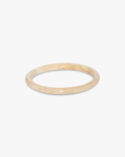 Adele Horn Bangle Bracelet - White