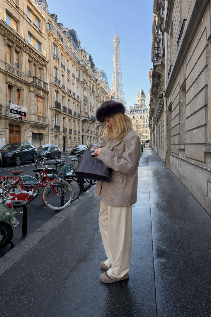 Elnora Blazer - Beige/White