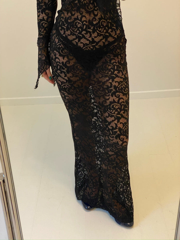 Amelia Lace Dress - Black