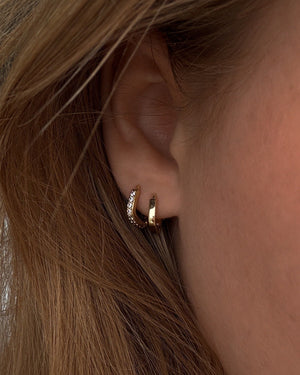 Amelia Square Earring 2-pack - Gold Plated