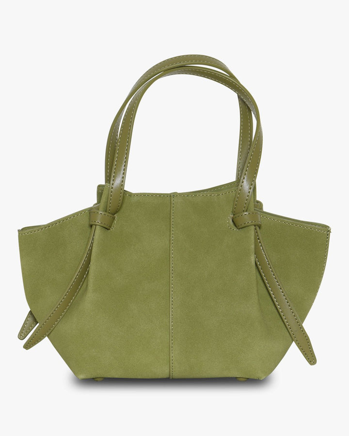 Andrea Faux Suede Mini Strap Bag - Pistachio
