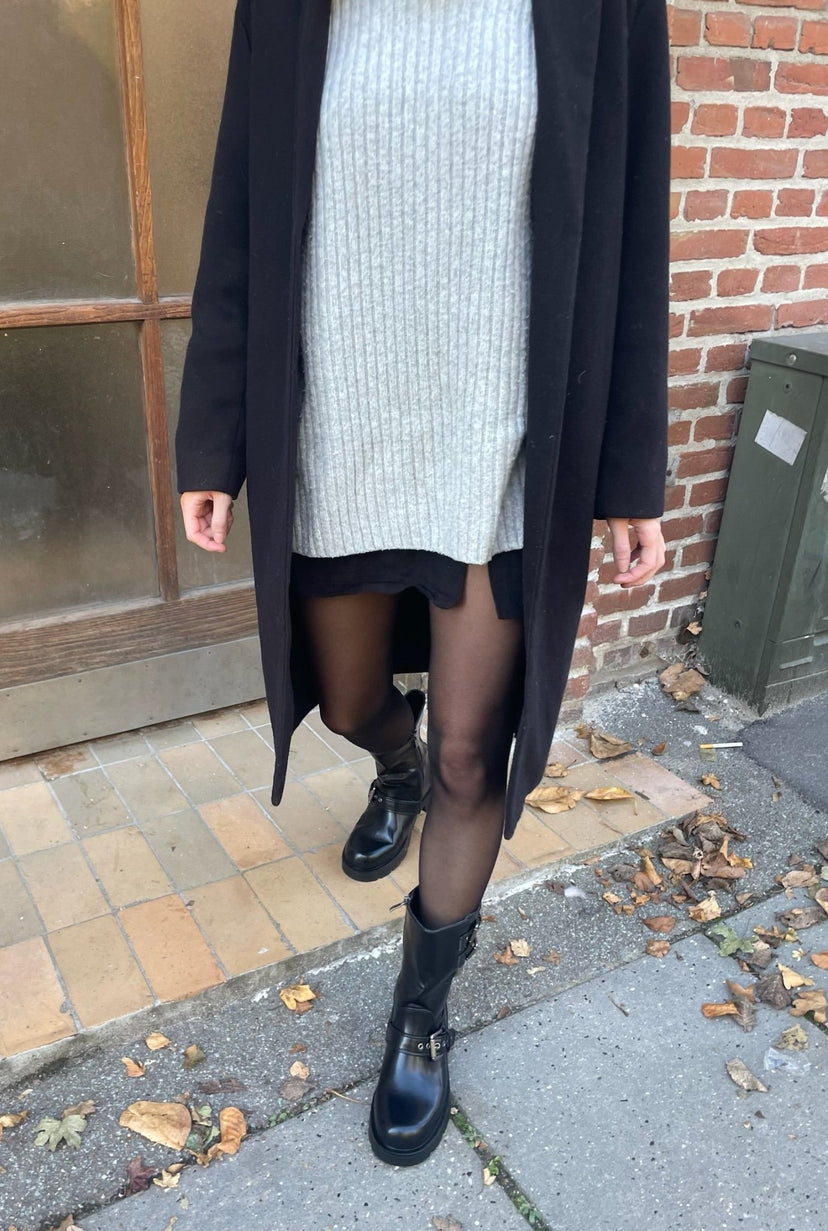 Anja Buckle Boots - Black