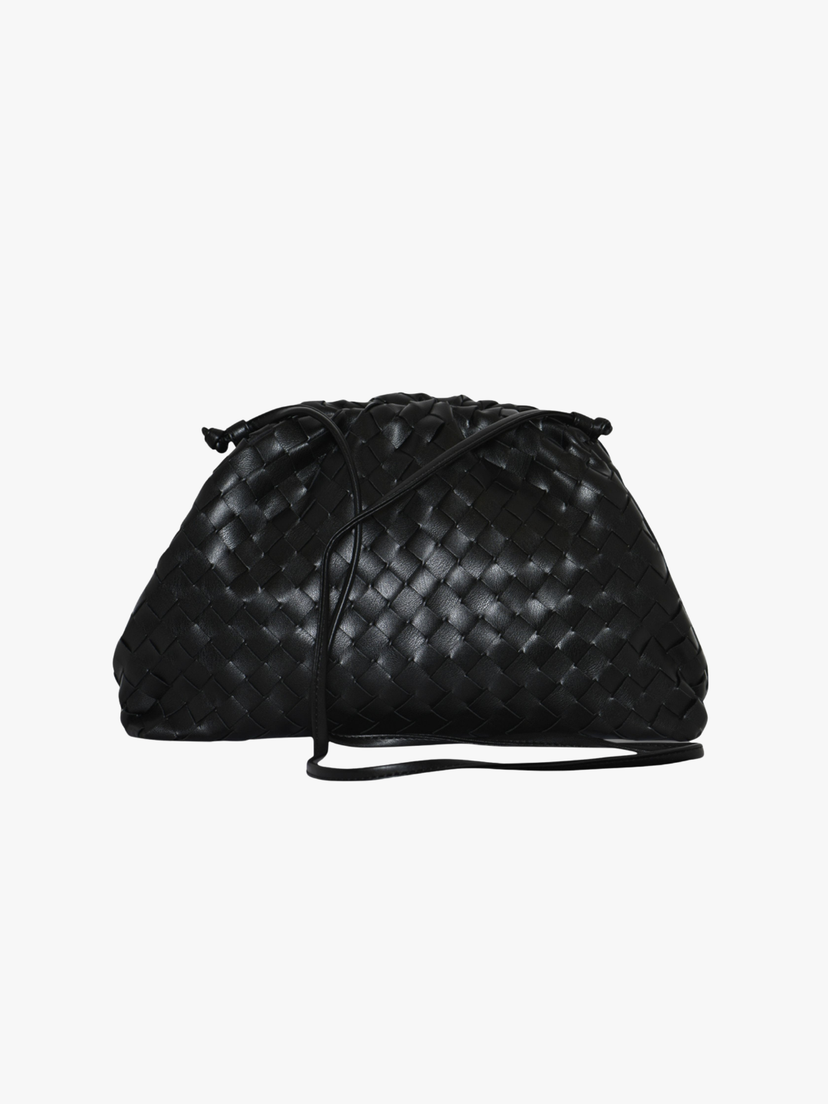Aya Large Clutch - Black