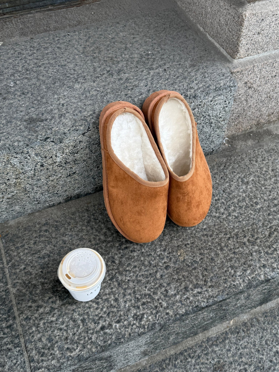 Carly Teddy Slippers - Camel