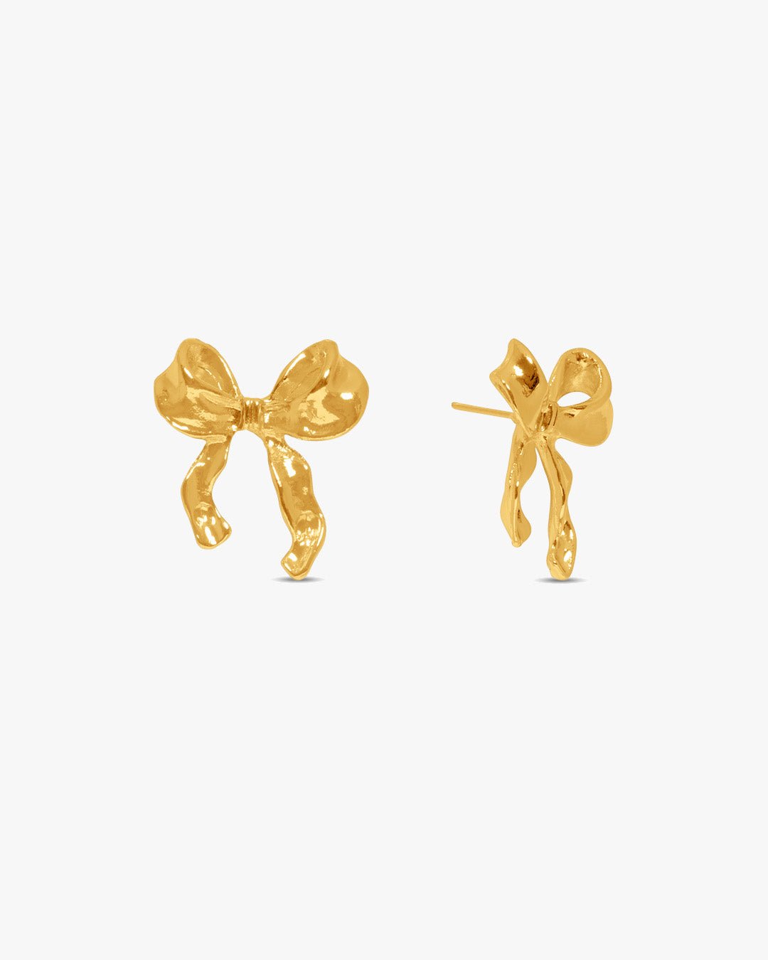 Caro Bow Earring - Gold Plated