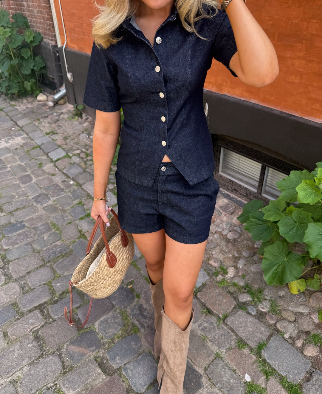 Cecilia Denim Shirt - Dark Blue