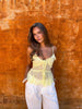 Cecilie Frill Top - Butter Yellow