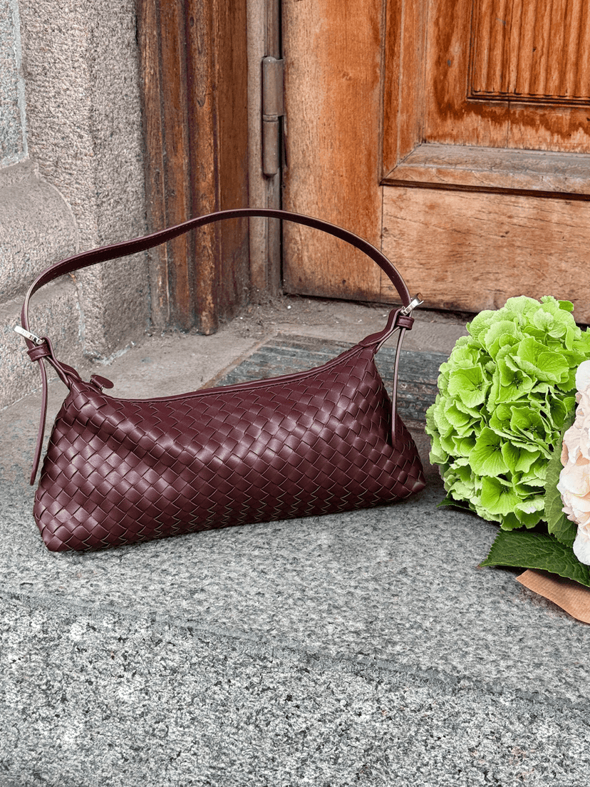 Charlotte Baguette Bag - Dark Brown