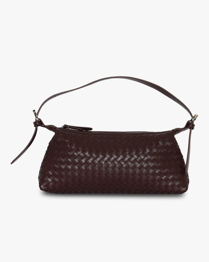Charlotte Baguette Bag - Dark Brown