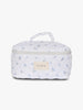 Large Makeup Bag - White Cute Flower