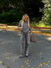 Luna Washed Denim Jeans - Leopard