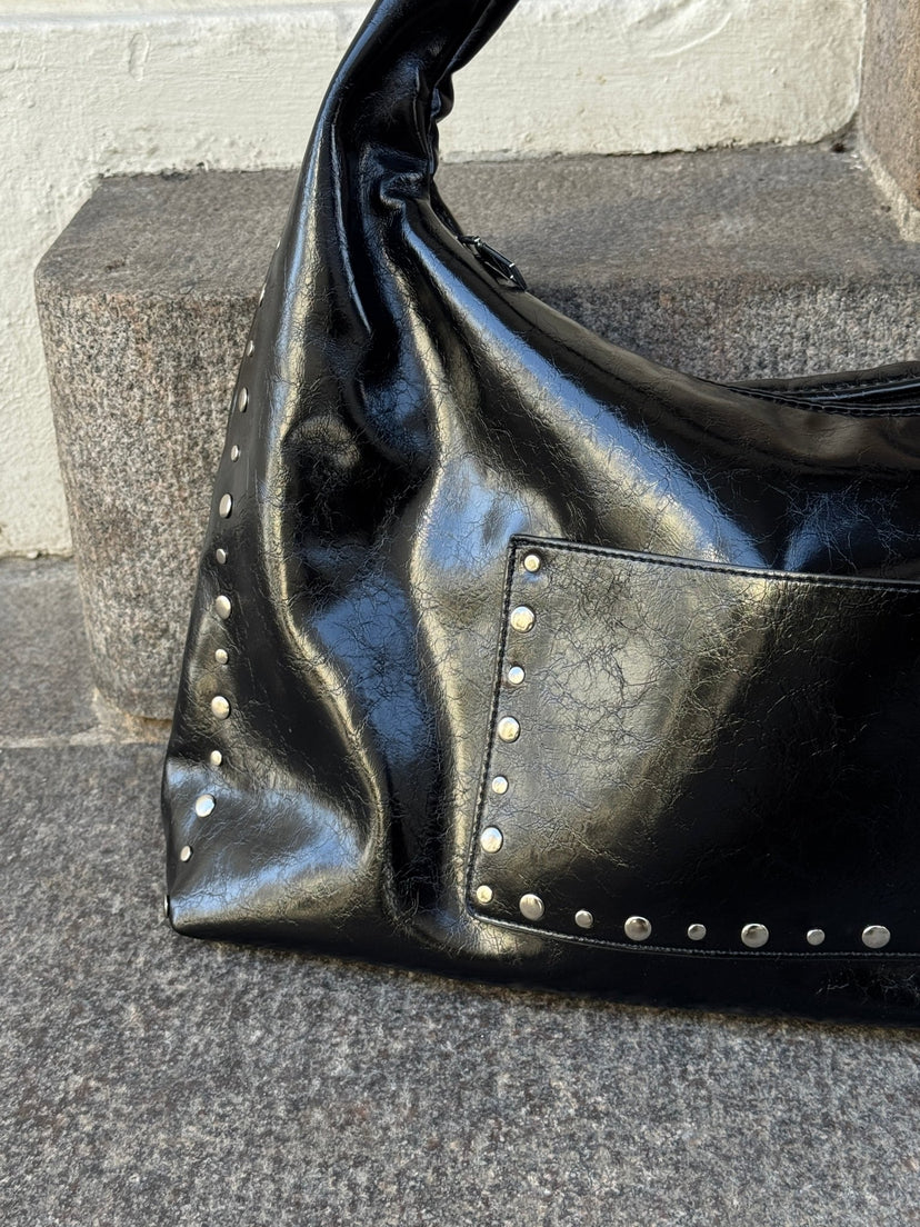 Ella Stud Bag - Black