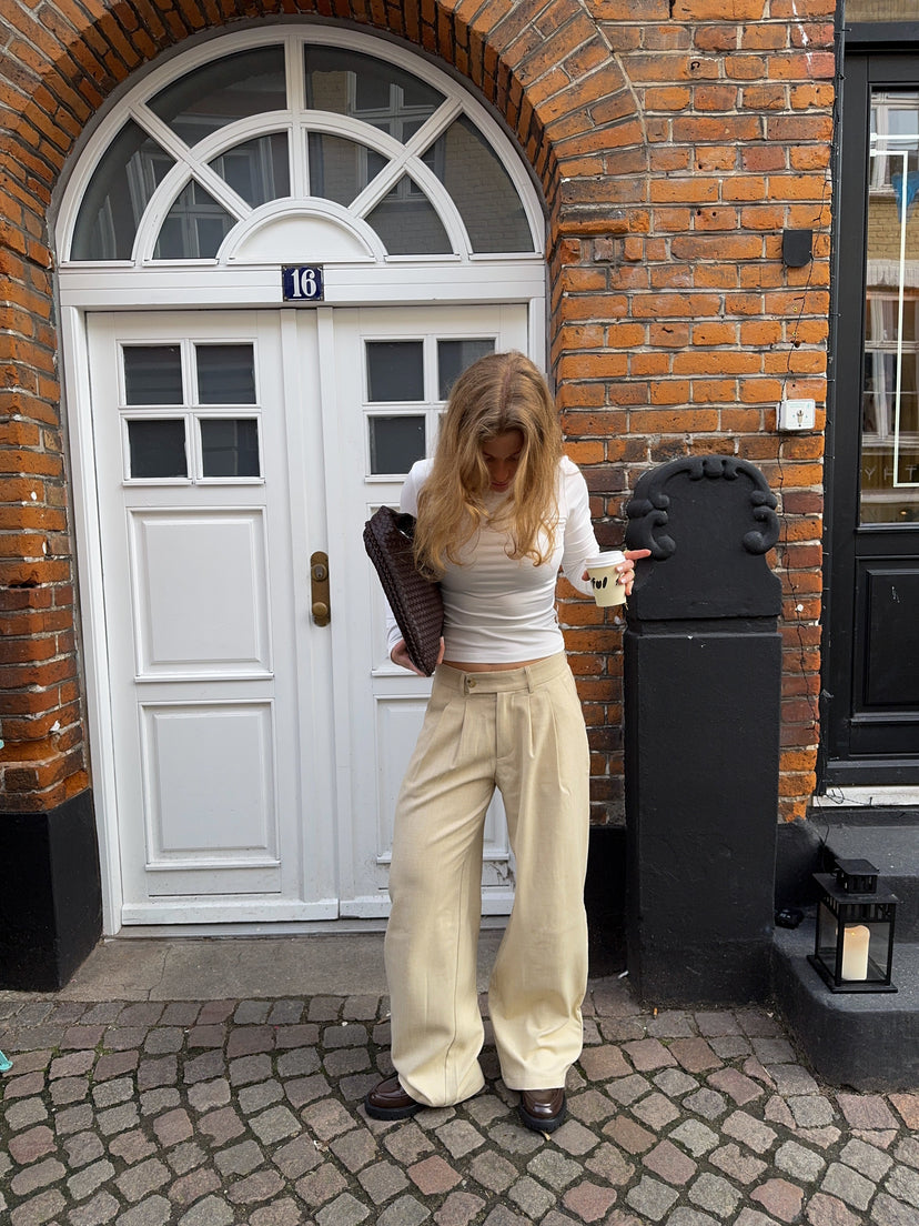 Preloved Nora Pants - Beige Melange