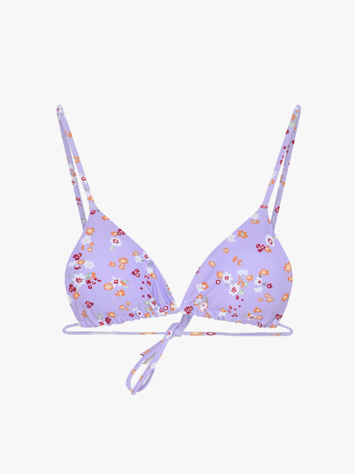 Flower Bikini Top - Purple