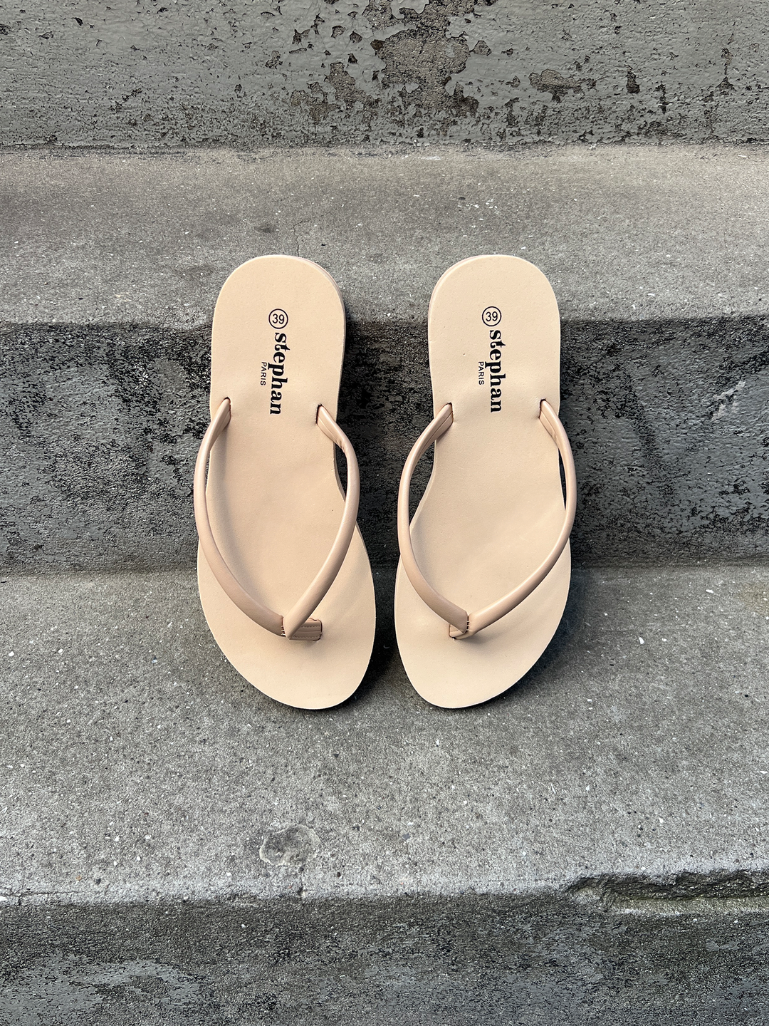 Noa Platform Flip-Flops - Beige