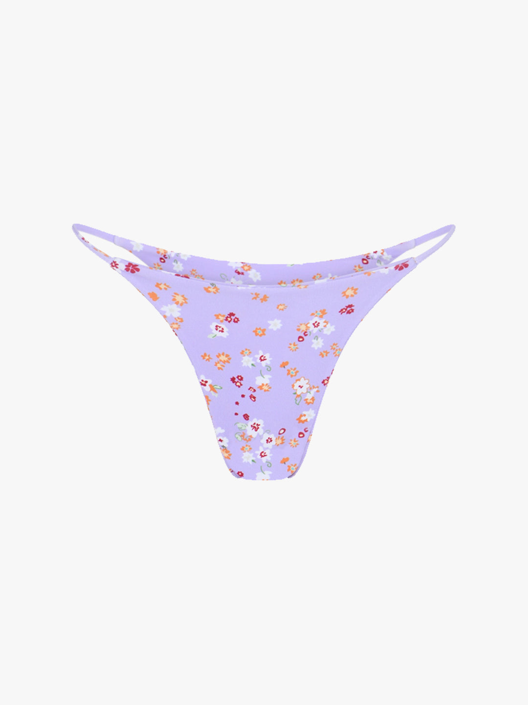 Flower Bikini Bottom - Purple