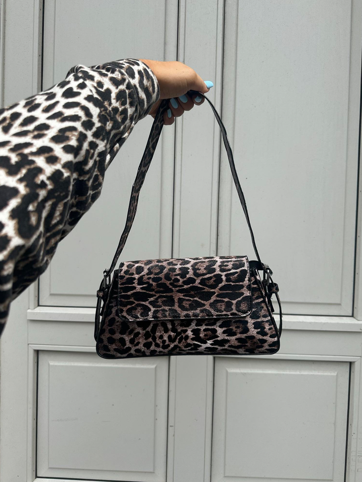 Elena Leopard Bag