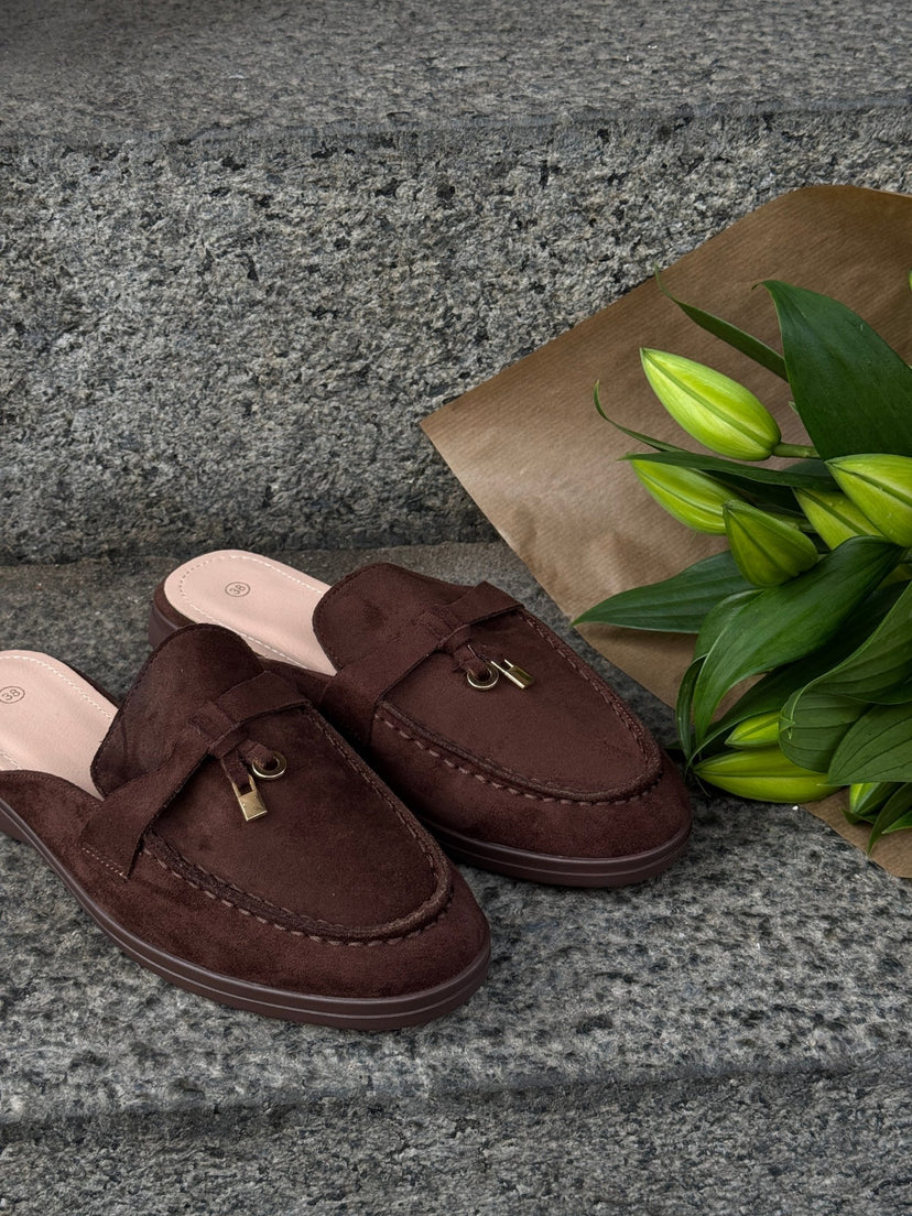 Iben Slip-on Mule - Dark Brown