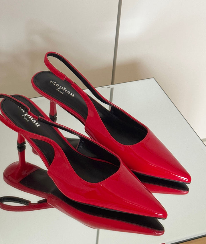 Luka Slingback Pumps - Red