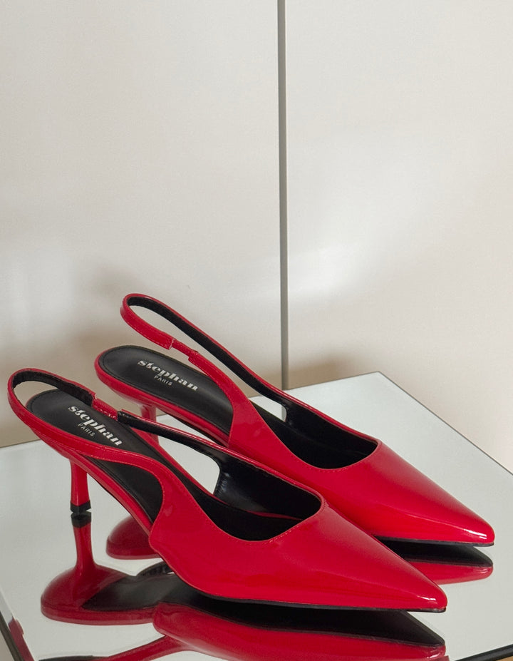 Luka Slingback Pumps - Red