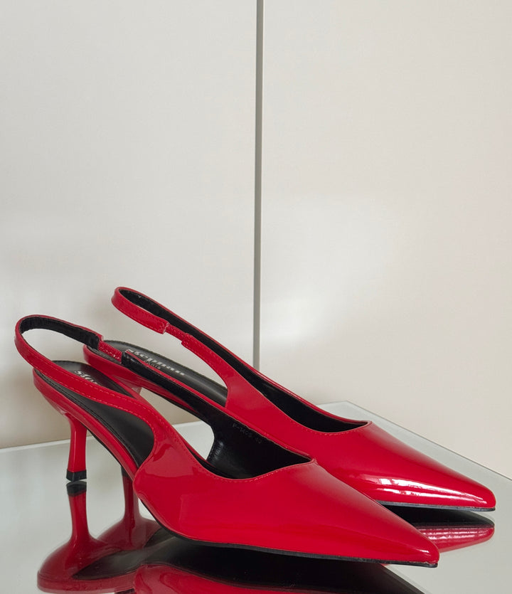 Luka Slingback Pumps - Red