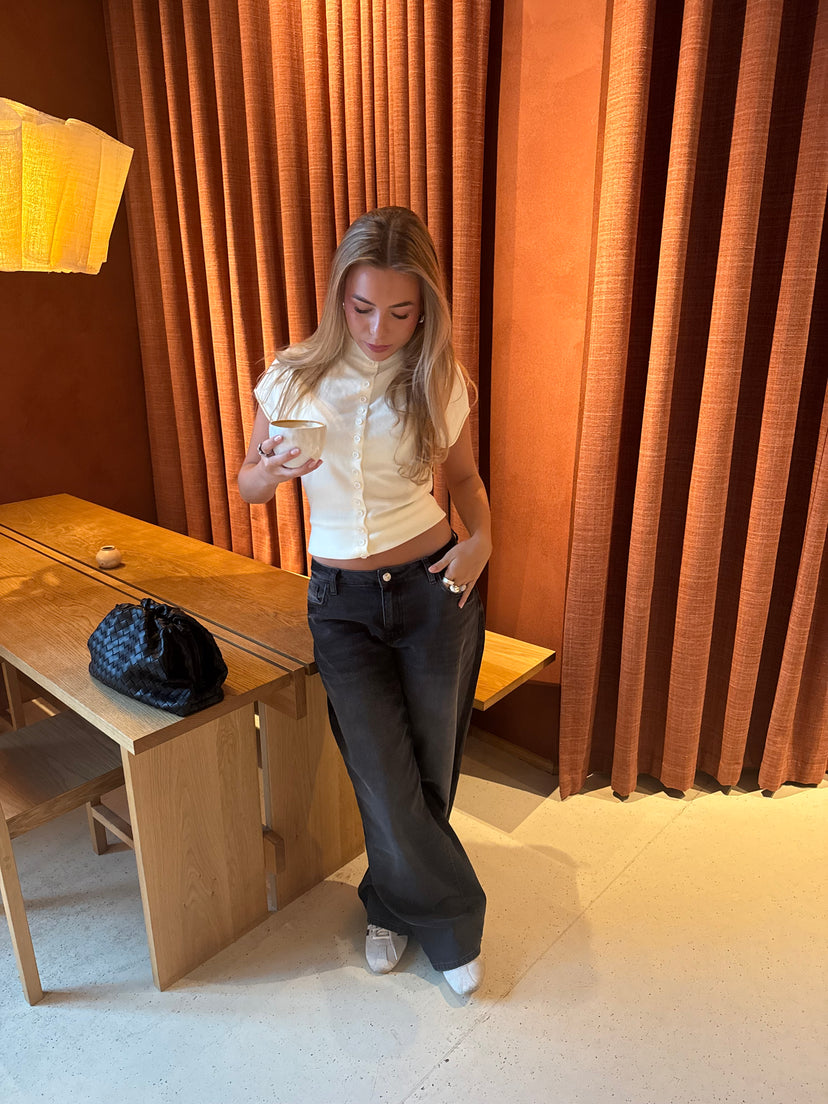 Luna Denim Jeans - Washed Black