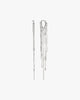 Rosa Long Flowy Earring - Silver Plated