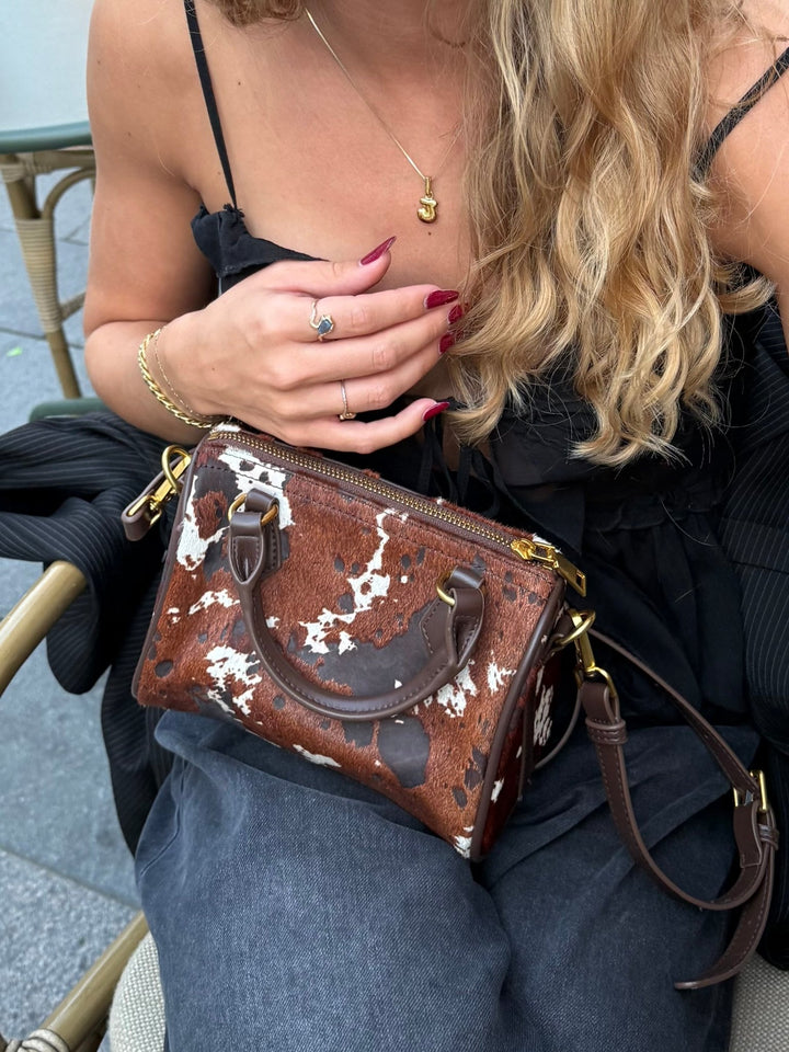 Kayla Bowling Bag - Cow