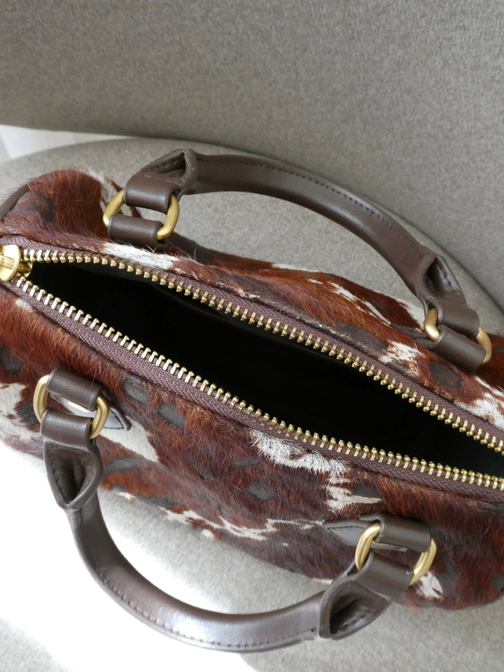 Kayla Bowling Bag - Cow