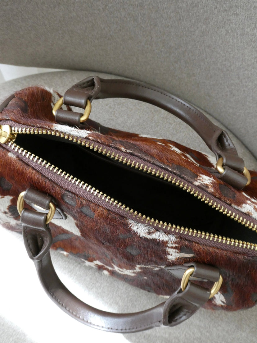 Kayla Bowling Bag - Cow